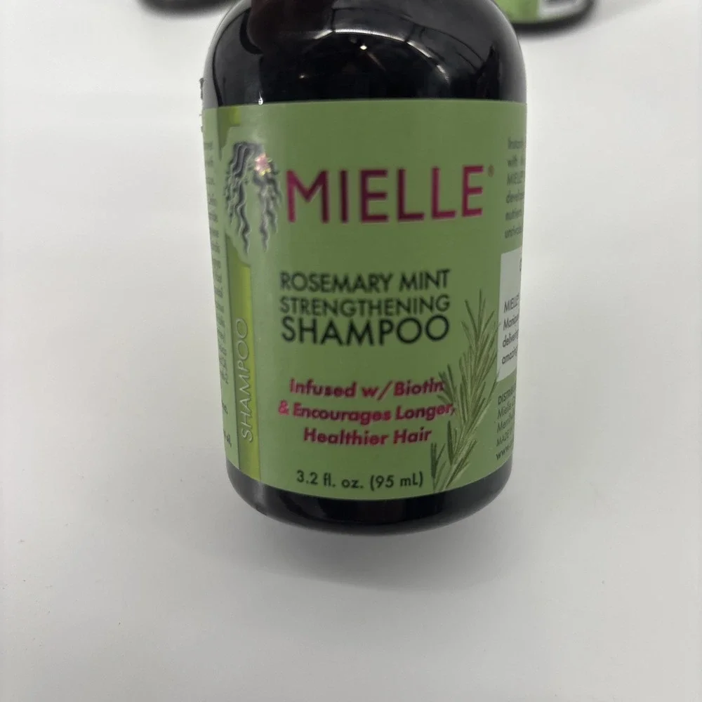 Lot of 3 NEW Mielle Organics Rosemary Mint Strengthening Shampoo‎ Travel Size